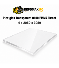 Plexiglas transparent 0100 PMMA turnat 4 x 2050 x 3050 mm